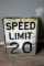 EMBOSSED ROAD SIGN