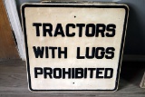 EMBOSSED ROAD SIGN