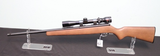 Savage Mark I 22 S., L., LR. Bolt action rifle with Tasco 3-9x32 scope sn:
