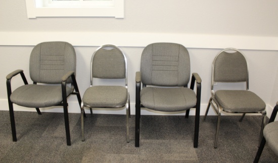 (8) Gray Chairs