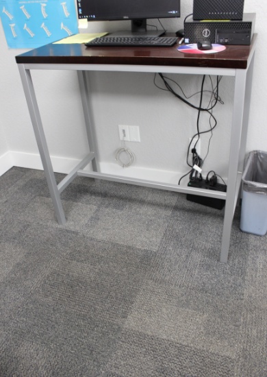 22"x42” Wood Top Workstation Table