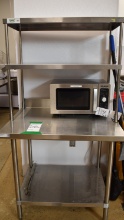 SS TABLE & OVERSHELF