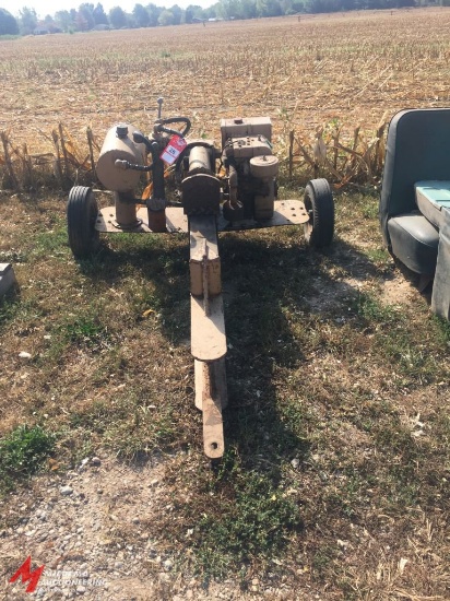 PORTABLE WOOD SPLITTER, GAS POWERED, PIN HITCH