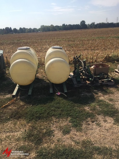 SADDLE TANKS, 150 GALLON EACH, WITH HARDWARE