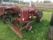 MCCORMICK FARMALL SUPER A TRACTOR, WITH FABRICATED SNOW PLOW, PTO, BELT PULLEY, NON-RUNNING