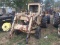 FORD 4500 TRACTOR WITH LOADER ATTACHMENT, HAS CAB WITH NO FRONT GLASS, REAR WEIGHTS, NON-RUNNING