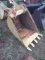 BACKHOE BUCKET WITH TEETH 24