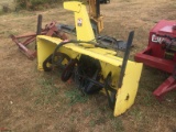 JOHN DEERE FRONT MOUNT 2-STAGE SNOWBLOWER ATTACHMENT, 5'