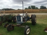 FORD 4000 TRACTOR, GAS, 5 SPEED TRANSMISSION, 3 PT PTO, MISSING TOP LINK, WITH PIE SECTION WEIGHTS