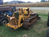 JOHN DEERE 420 CRAWLER TRACTOR WITH FRONT BLADE, NON-RUNNING