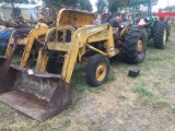 MASSEY FERGUSON 65 TRACTOR WITH MASSEY FERGUSON 200 LOADER ATTACHMENT AND REAR BACKHOE ATTACHMENT