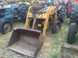 MASSEY FERGUSON T0-35 TRACTOR WITH LOADER ATTACHMENT, GAS ENGINE, 3 PT PTO, NON-RUNNING