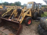 CASE 430 TRACTOR WITH LOADER ATTACHMENT, WITH INCOMPLETE CAB, GAS ENGINE, NON-RUNNING