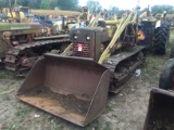 JOHN DEERE 430 CRAWLER TRACTOR, FRONT BUCKET, REAR WEIGHTS, NON-RUNNING