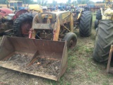 MASSEY FERGUSON 65 TRACTOR WITH LOADER ATTACHMENT, GAS ENGINE, 3 PT PTO, NON-RUNNING