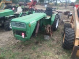 FERRARI 85 ARTICULATING TRACTOR, DIESEL ENGINE, 4-WHEEL DRIVE, 3 PT PTO, MISSING LEFT FRONT TIRE AND