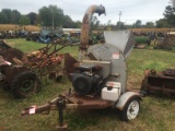 DOSKO PORTABLE BRUSH CHIPPER, ONAN PERFORMER 20 GAS POWERED ENGINE, RUNNING CONDITION UNKNOWN