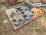 FORD SUITCASE WEIGHTS (10) WITH BRACKETS