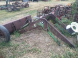 JOHN DEERE LOADER ATTACHMENT WITH BUCKET AND BRACKETS