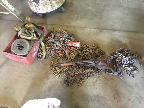 ASSORTED CHAIN AND CHAIN BINDERS