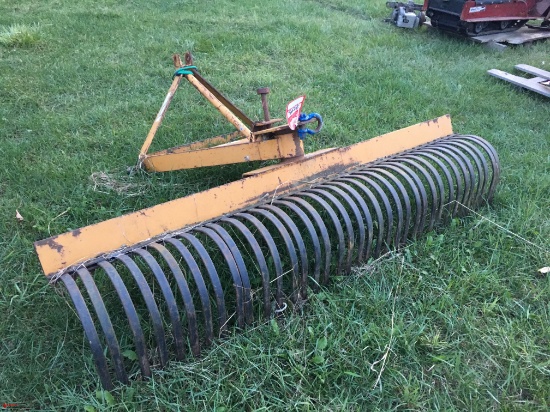 KING KUTTER 3 PT YORK RAKE, 6'