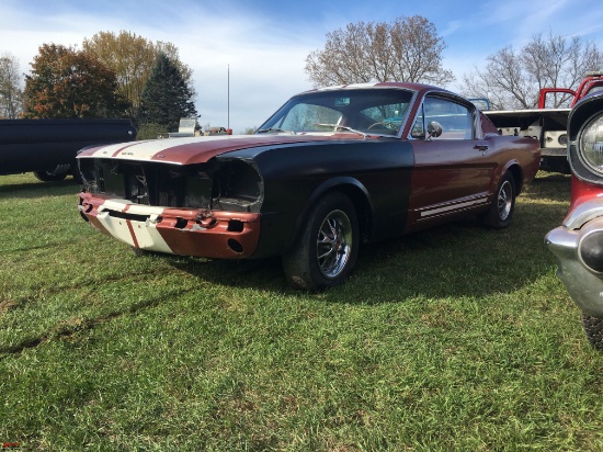 1966 FORD MUSTANG GT FASTBACK, 289 V8 GAS ENGINE, AUTOMATIC TRANSMISSION, RESTORATION HAS BEEN START
