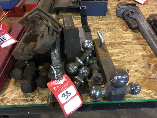 ASSORTED TRAILER HITCH RECEIVERS AND ASSORTED TRAILER HITCH BALLS