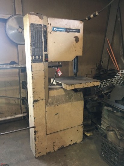 ROCKWELL MODEL 20 VERTICAL BAND SAW, 20" BLADE, 3 PHASE