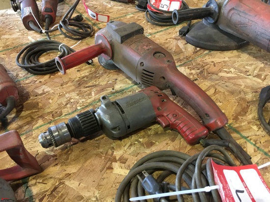 MILWAUKEE ELECTRIC HAMMER DRILL AND MILWAUKEE ELECTRIC GRINDER