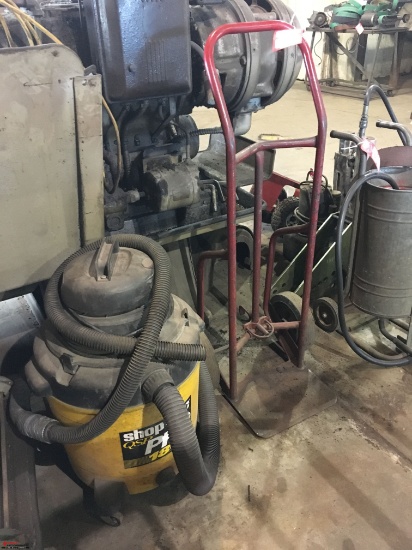 SHOP VAC AND A 2-WHEEL DOLLY