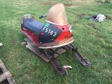 SNO-PONY SNOWMOBILE, 2 CYCLE GAS ENGINE, RUNNING CONDITION UNKNOWN
