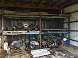 PALLET RACK AND CONTENTS, INCLUDES ASSORTED ENGINE BLOCKS, TRANSMISSIONS