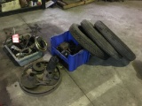 ASSORTED MODEL T PARTS AND TIRES
