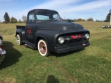 1954 FORD CUSTOM STEP SIDE PICKUP, V8 GAS ENGINE, AUTOMATIC TRANSMISSION, ASSORTED SCRATCHES / DENTS