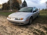 2000 SATURN SL2, 4 DOOR, 1.9 LITER GAS ENGINE, AUTOMATIC TRANSMISSION, NO RADIO, NON-RUNNING, FLAT T