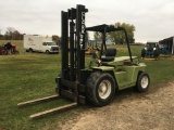 CLARK IT70 ROUGH TERRAIN FORKLIFT, SINGLE STAGE 8' MAST, 48