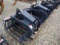 UNUSED STOUT BRUSH GRAPPLE HD72-4 CLOSE-TINE WITH SKID STEER QUICK ATTACH