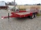 2016 ASSEMBLED TRAILER, 16' TANDEM UTILITY TRAILER, REAR FOLD DOWN RAMP, 2'