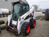 2015 BOBCAT S650 RUBBER TIRE SKID STEER, CAB WITH HEAT, NEW TIRES, 6340 HOU