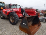 2009 MANITOU MLT735 TELEHANDLER, 95'' BUCKET, 7700 LB, 22'6'' LIFT HEIGHT,