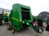 2014 JOHN DEERE 459 ROUND BALER, MEGA WIDE PICK UP, HYDRAULIC BALE KICKER,