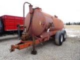 CALUMET V-3250 TANDEM AXLE TANK SPREADER, APPROX 3500 GALLON