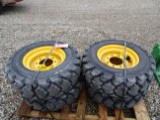 NEW GALAXY HULK, 10-16.5 TIRES AND RIMS (4), OFF JD SKID STEER (1-122968)