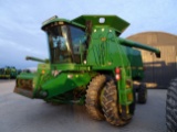 1991 JOHN DEERE 9600 COMBINE, FRONT DUALS, BIN EXTENSIONS, 2 WD, FIELD READ