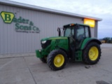 2014 JOHN DEERE 6125M TRACTOR, 3 PT, NO TOP LINK, 3 HYD REMOTES, REAR FENDE