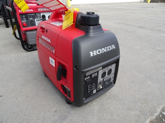 NEW 2015 HONDA EU2000TA1 GAS POWERED GENERATOR, S/N EACT-1313492 (5-106619)