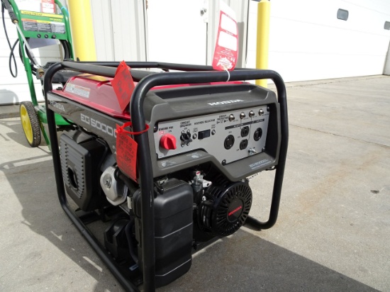 NEW 2014 HONDA EG5000CL GAS POWERED GENERATOR, S/N EBEC-1012109 (8-64943)