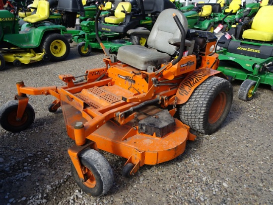 SCAG TURF TIGER ZERO TURN MOWER, KAWASAKI GAS, 61'' CUT, 2005 HOURS SHOWING