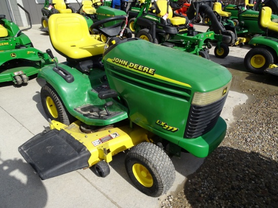 1999 JOHN DEERE LX277 RIDING LAWN MOWER, 48'' DECK, S/N M0L277C012819 (1-11