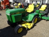 1990 JOHN DEERE 316 RIDING LAWN MOWER, 48'' DECK, S/N M00316X010716 (5-1114